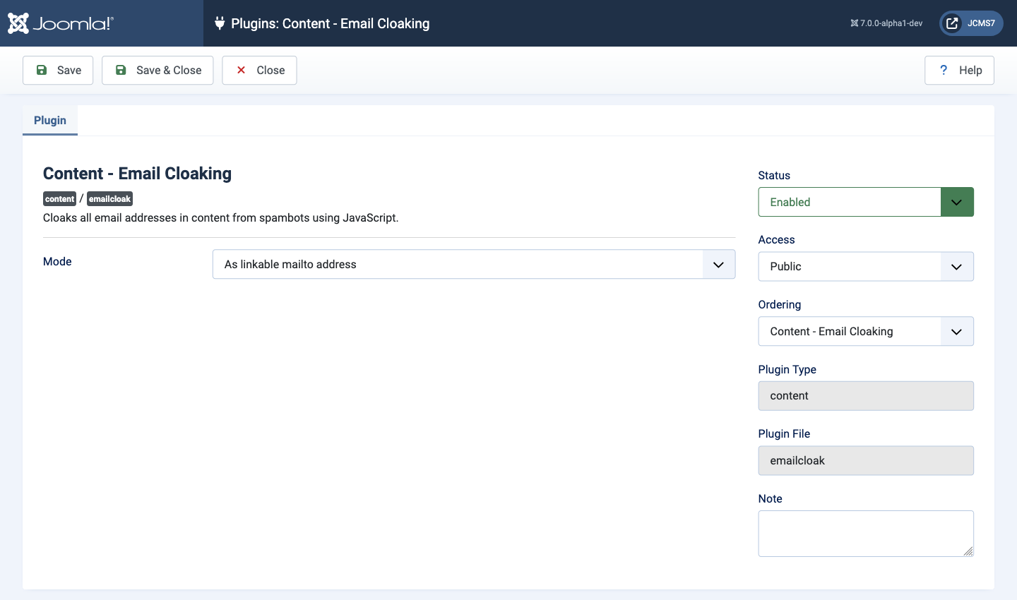 Content email cloaking plugin