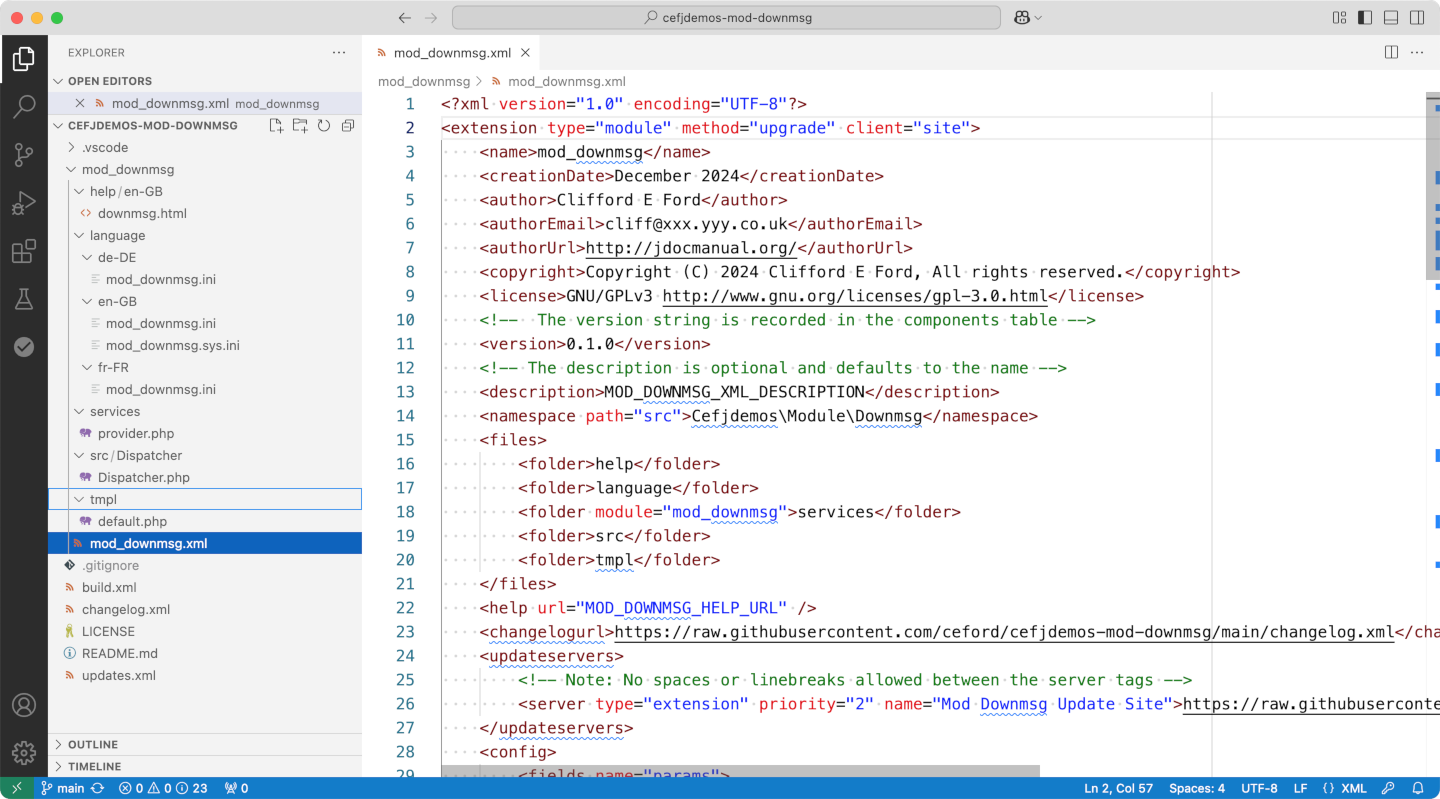 Plugin development file structure in vscodium