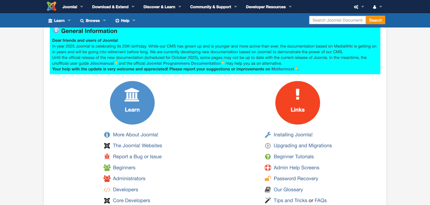 docs joomla org