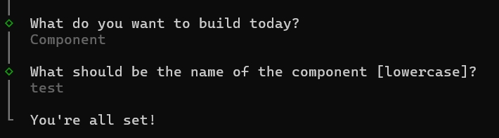 cli-prompt make a component