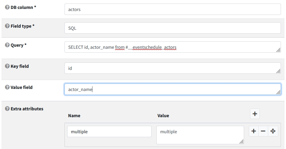 component generator extra attributes