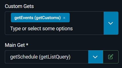 get selection form