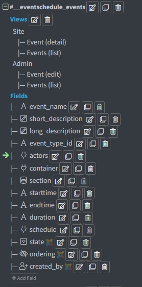 side menu with green arrow
