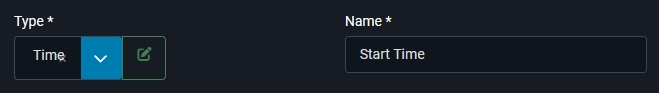 time field setting