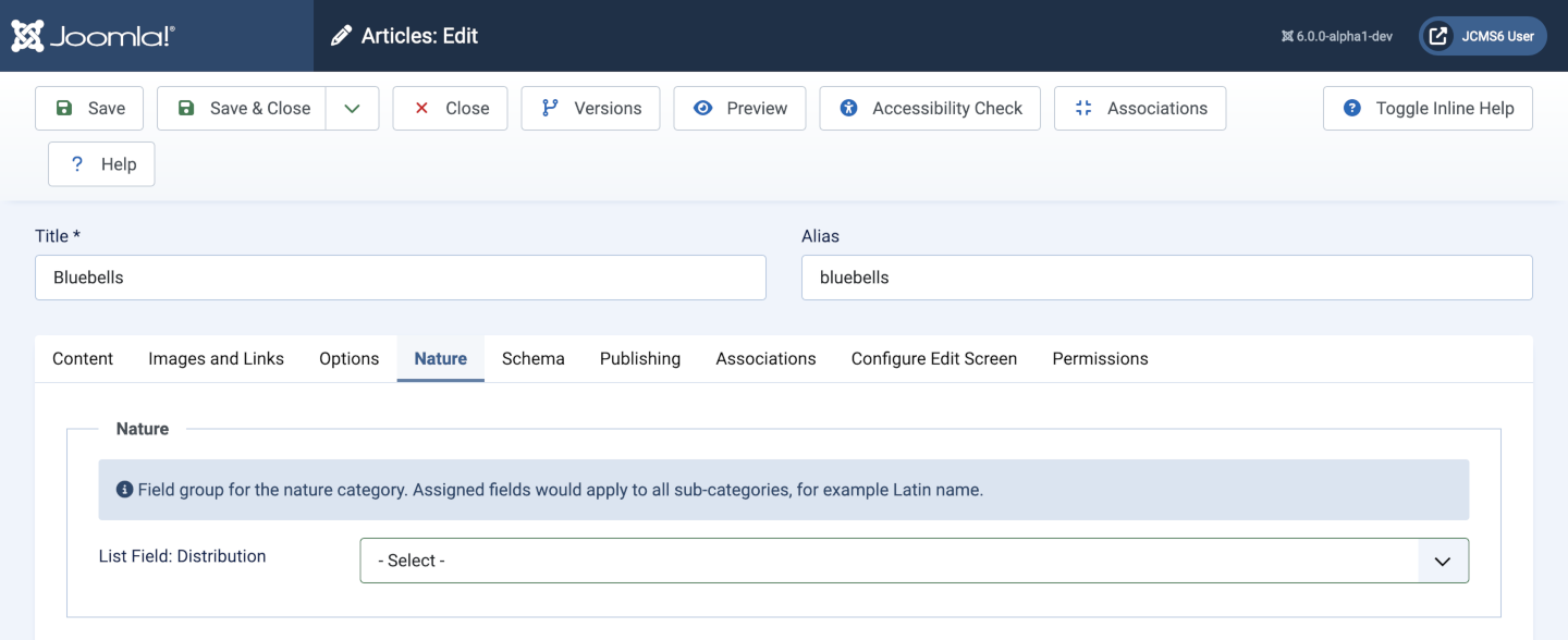 List field data entry