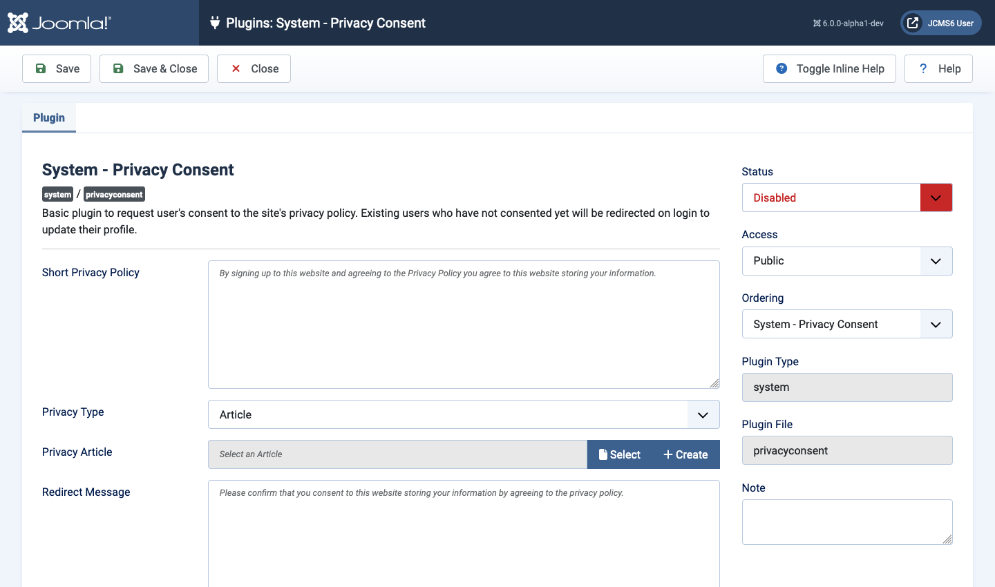 plugin system privacy consent