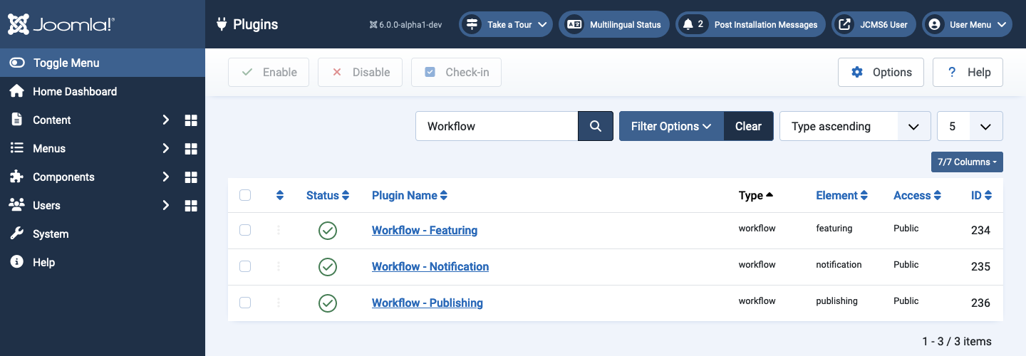 Workflow plugins list