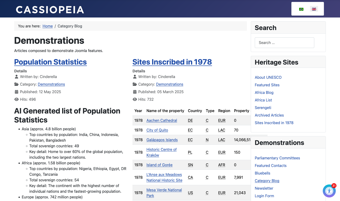 Example intro image in category blog page