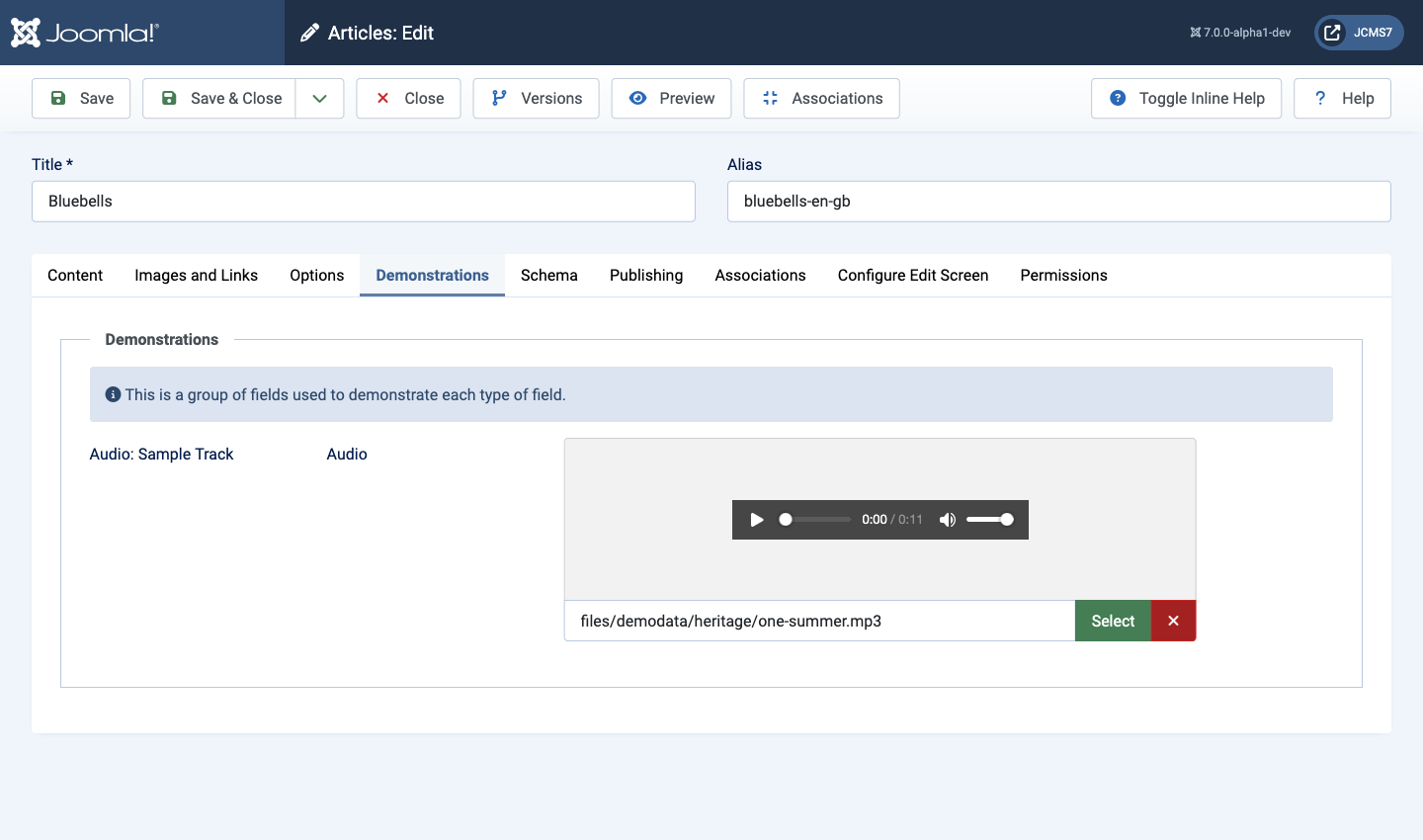 audio field data entry